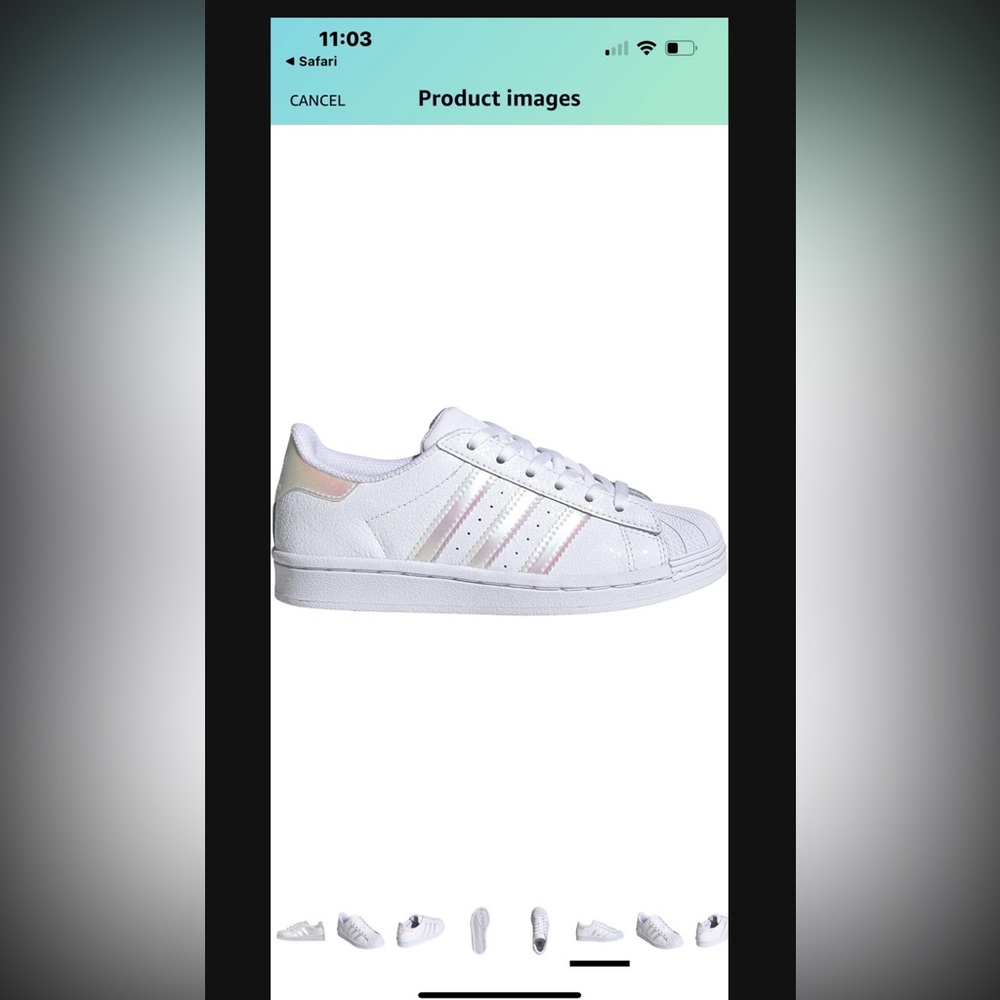 New Adidas iridescent Supertar Originals RARE sneaker